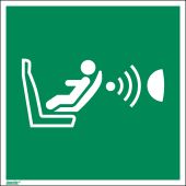 Rettungszeichen "Erkennungssystem für das Vorhandensein und die Orientierung eines Kindersitzes" [E014], LimarLite®, ISO 7010