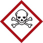 Gefahrstoffetikette "Totenkopf" [GHS 06]