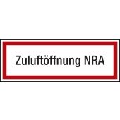 Feuerwehrzeichen "Zugluft NRA", DIN 4066