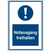 Gebotszeichen "Notausgang freihalten" [M001], ASR A1.3 / ISO 7010