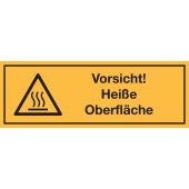Warnzeichen Kombischild , Folie (0,1 mm), 210 x 74 mm, selbstklebend