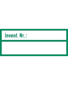 Inventarschilder zur Selbstbeschriftung, Dokumentenfolie, 40 x 16 x 0,1 mm, verschiedene Farben