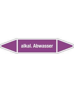 Flie&szlig;richtungspfeil "alkalisches Abwasser", DIN 2403, L702