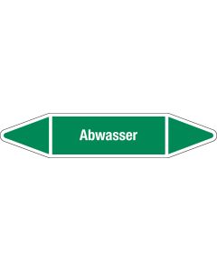 Flie&szlig;richtungspfeil "Abwasser", DIN 2403, W101