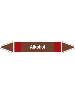 Flie&szlig;richtungspfeil "Alkohol", DIN 2403, F802