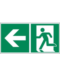 Rettungszeichen "Notausgang links" [E001], LimarLite&reg;, ASR A1.3 / ISO 7010