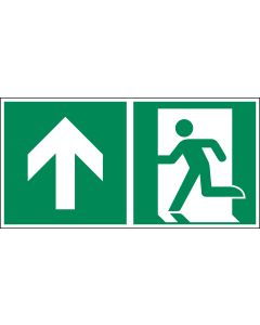 Rettungszeichen "Notausgang geradeaus, geradeaus durch die T&uuml;r oder aufw&auml;rts" [E001], LimarLite&reg;, ASR A1.3 / ISO 7010