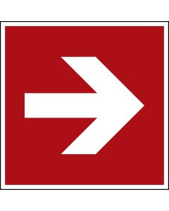 Brandschutzzeichen "Richtungspfeil gerade", ASR A1.3 / DIN ISO 3864