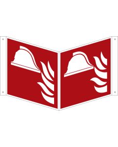 Brandschutzzeichen Nasenschild "Mittel und Ger&auml;te zur Brandbek&auml;mpfung" [F004], ASR A1.3 / ISO 7010