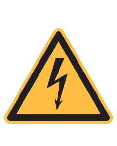 Warnzeichen Kombischild "Warnung vor elektrischer Spannung" [W012], ASR A1.3 / ISO 7010